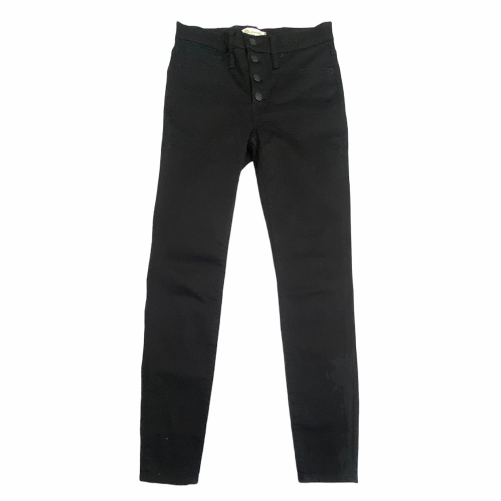 NWOT Madewell High Waist Skinny Jeans Black 25 - Picture 6 of 12